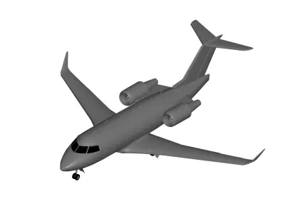 Bombardier Challenger 600 series 3D model