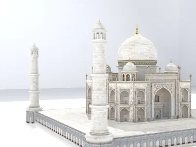 Taj Mahal 3D model get