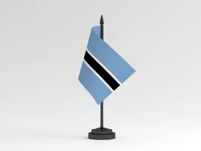 Table Flag  Botswana 3D model