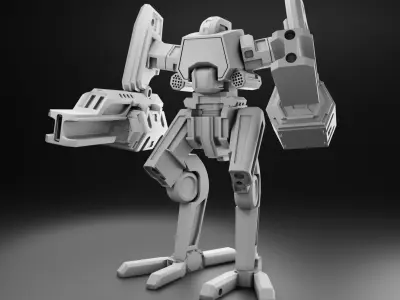 Robot tank 3D Print model 3D print model by doub1e-t1me - 3D Print Ready