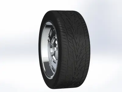 Custom wheels Raceline C10 for your scale model 3D print model