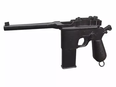 Mauser C96 Free low-poly 3D model