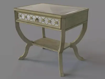 Bedroom Sanctuary Bedside Table 3D model