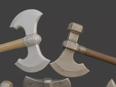 Weapons pack FREE Free low-poly 3D model
