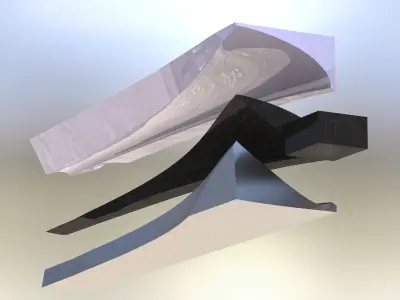 Wind turbine blade 8 mould asm Free 3D model