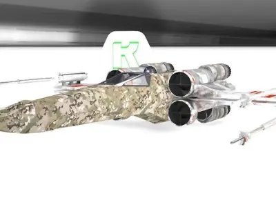 X-Wing star wars 2020 3D model