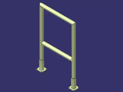 removable rambard 600x960 mm 3D model