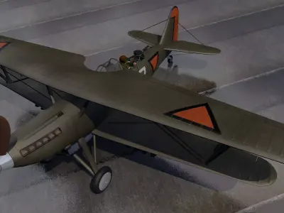 Fokker CX - Dutch 3D model