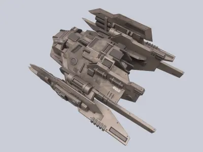 Advance Drone Low-poly 3D model get
