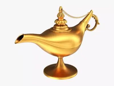 Magic Aladdin lamp 3D model