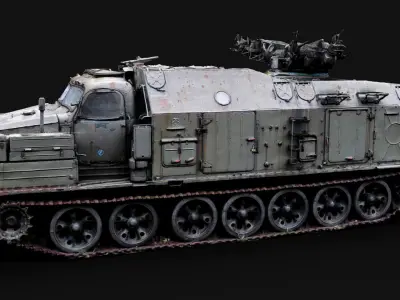 soviet military abandoned radar vehicle RAW photogrammetry 3D model