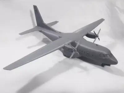 CN-235 Tetuko IPTN PTDI Propeler Aircraft Scale 1-72 3D print model