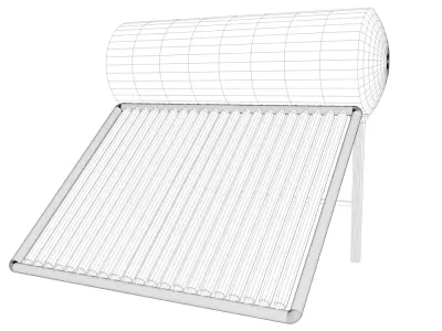 Solar Water Heater 3D model purchase