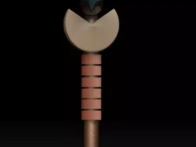 fantasy spear 3D model purchase