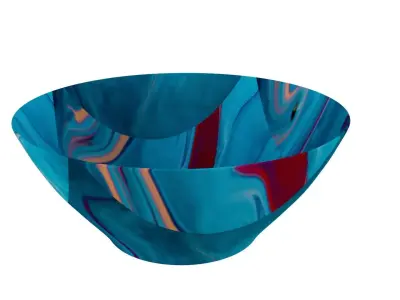 Sky Blue Color Bowl 3D model