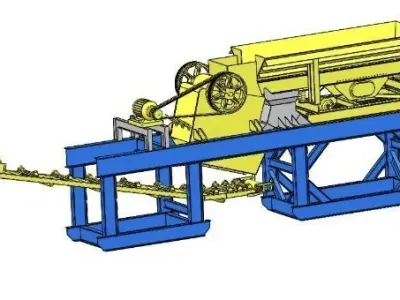 3D digital simulation drawing of a new crusher 3D model