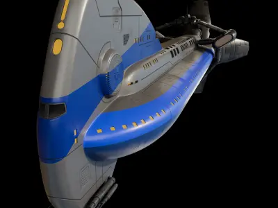 colony spaceship 3D model