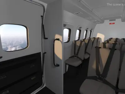 Sikorsky S-92 Civil Helicopter Rigged 3D model