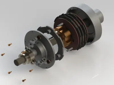 Multi Plate Clutch 3D model