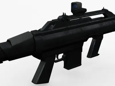 Futuristic Rifle XCAR E1 3D model