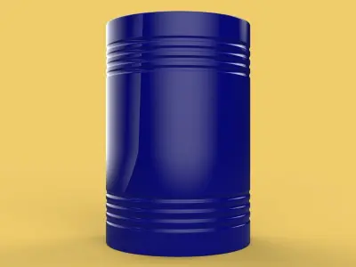 STANDARD FUEL OIL STEEL DRUM 200L 208 L LITERS 55 GALLONS BARREL 3D model