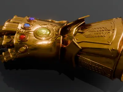 Infinity Gauntlet Cinematic 3D Fan Model  Blender   3D model