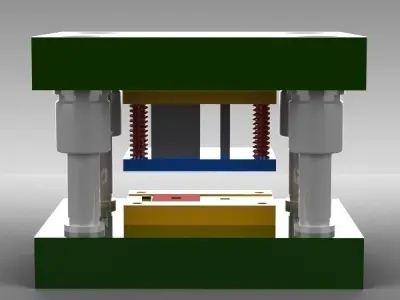 Sheet metal die set Free 3D model