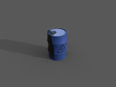 Oil Barrel  Free low-poly 3D model buy