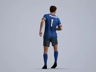 00557Jason007 - Adult Caucasian male running in athletic wear 3D model