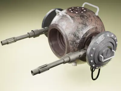 gun armor 3D model