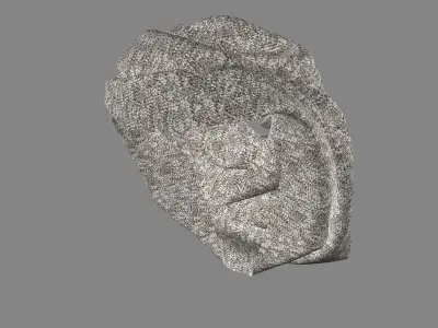 Dress collars scarves and necklaces decorated 3d models 3D model 2