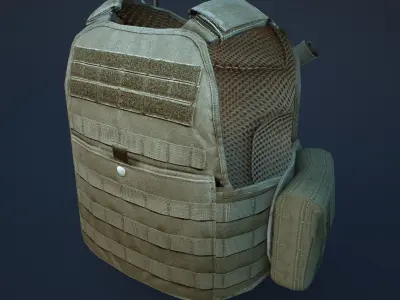 body armor Low-poly 3D model purchase