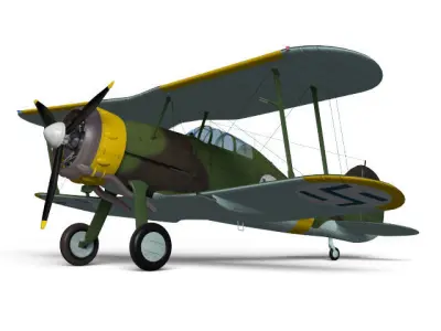 Gloster Gladiator Mk-II Finnish Air Force 3D model