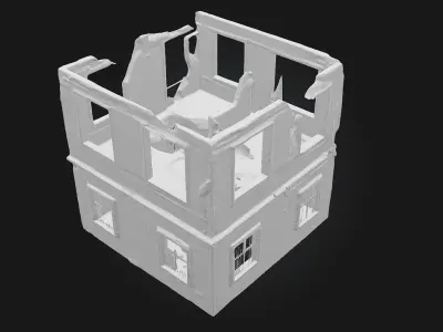 Abandoned House  Eerie Silence of a Forgotten Home 3D model