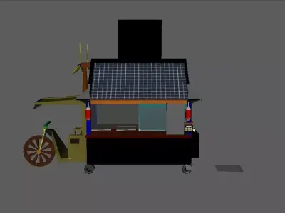 Food Cart 3D model buy