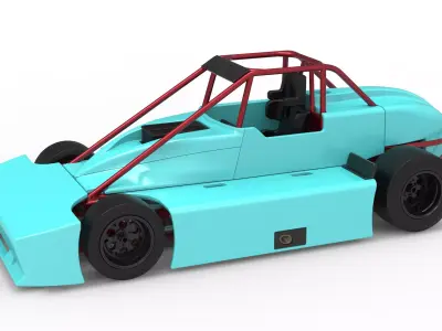 Experimental Pavement Silver Crown Car Version 3 Scale 1 to 25 3D print model