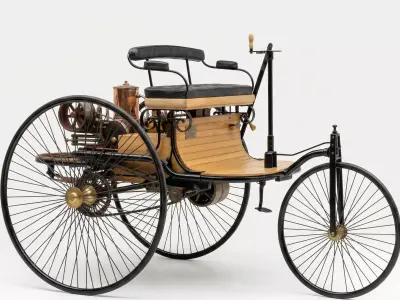 1886 Benz Patent-Motorwagen Low-poly 3D model