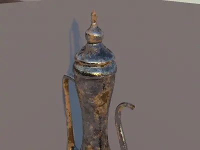 Pitcher metal vase 3D model