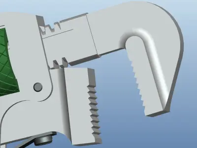 F-type olecranon wrench 3D model