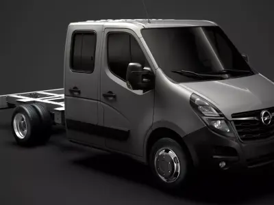 Opel Movano CrewCab DW E20 Chassis 2020 3D model