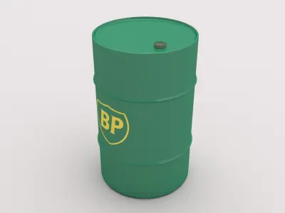 BP Barrel Low-poly 3D model