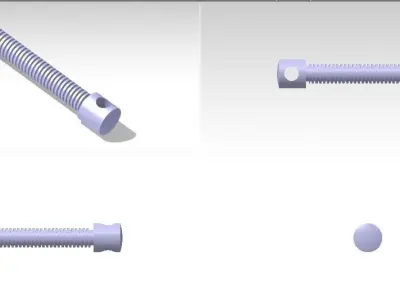 Screw Free 3D model Polygon mesh