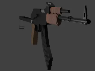 ak47gun Low-poly 3D model