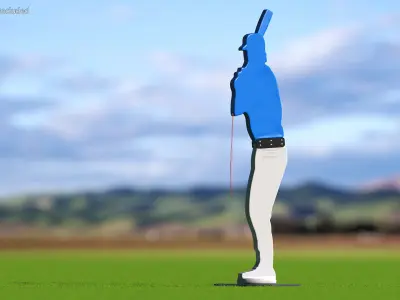 Baseball Pitching Dummy 3D model