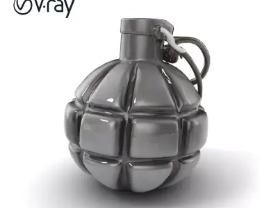 Vintage Iron Bomb 1940s Warfare Design model pack Low-poly 3D model