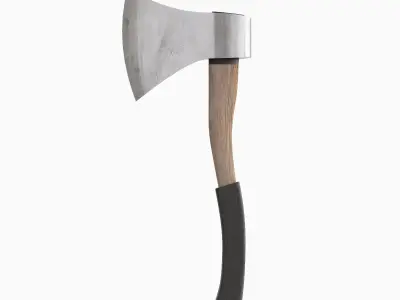 Camping Axe Set 3D model