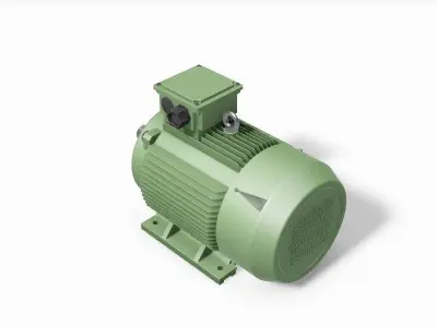 200L B3 Top IEC electric motor - 3D CAD model 3D model