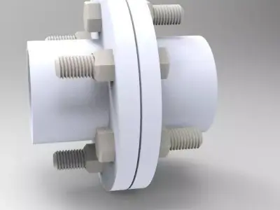 Flange Coupling Free 3D model
