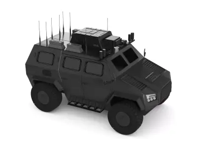 Military MRAP 3D model PBR