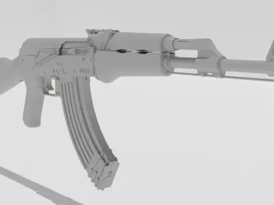 ak-47 rifle 3D model buy